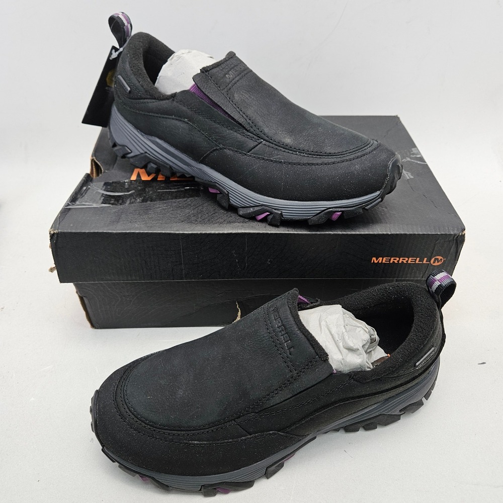 Merrell Coldpack Ice+ Moc Waterproof Shoes Black Purple J15752W Womens 9 Wide